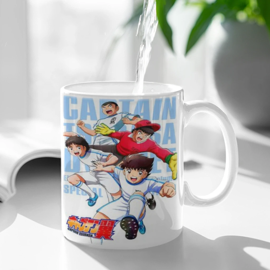 C-Captain_Tsubasa Cartoon Ceramic Cup Coffee Oatmeal Breakfast Cup Creative Personality Mug