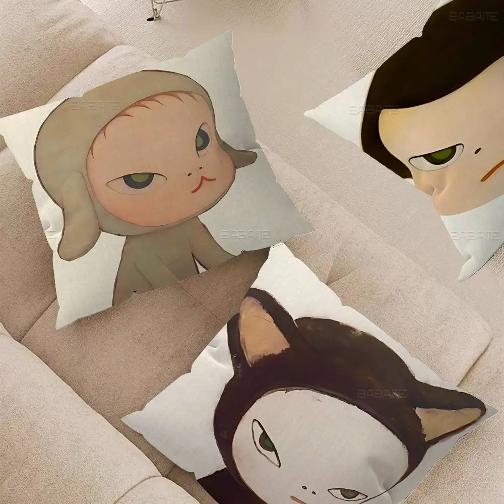 

Y-yoshitomo Nara-A Ретро художественные наволочки Домашнее постельное белье Декоративная наволочка Свадебная супер мягкая наволочка