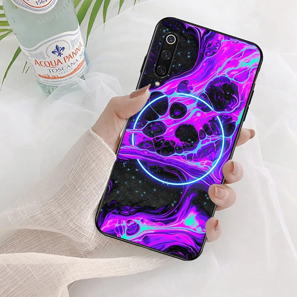 Psychedelic retro art illustration Phone Case For Xiaomi Mi 5X 8 9 10 11 12 lite pro 10T PocoX3pro PocoM3 Note 10 pro lite