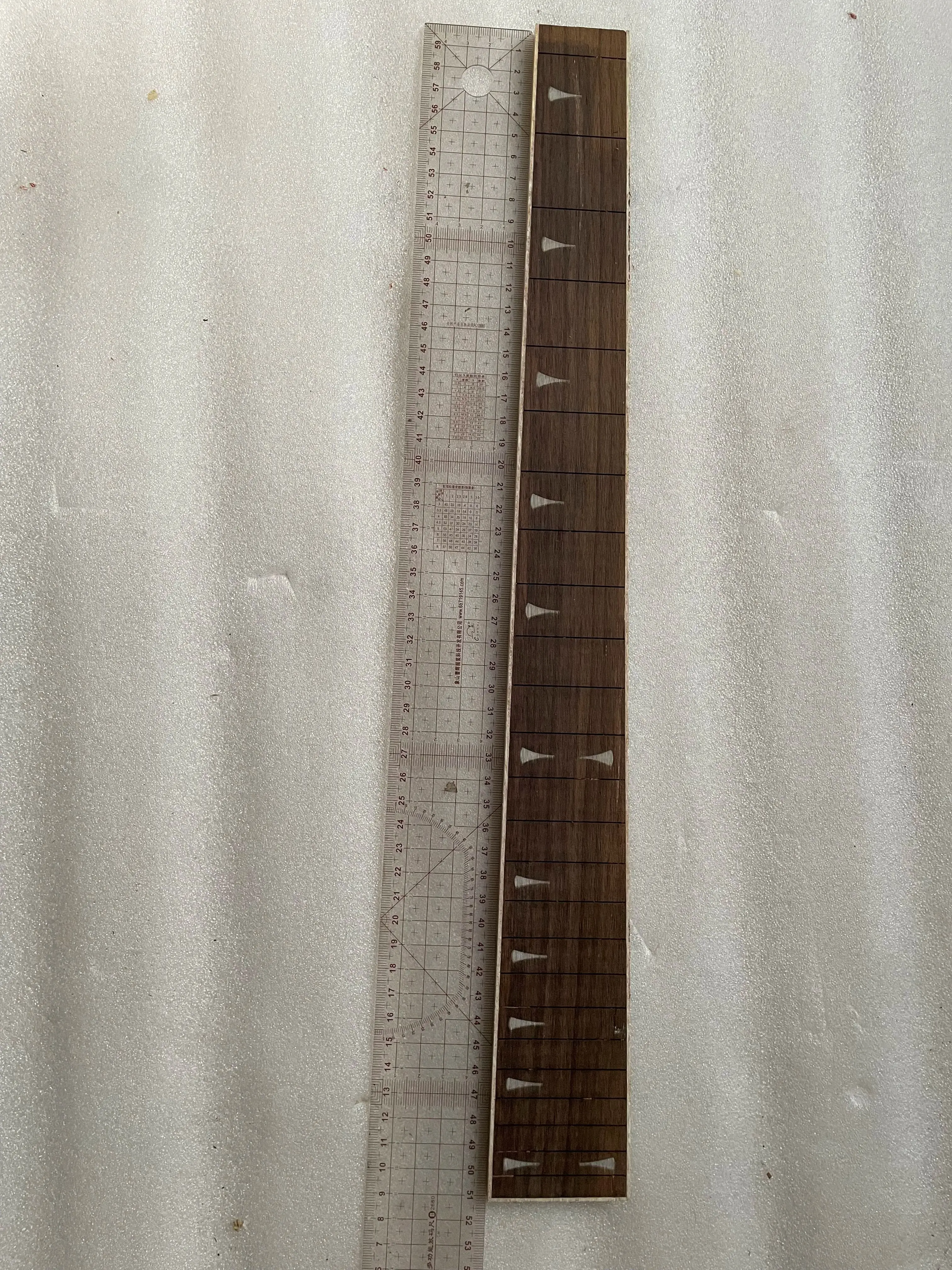 24 Fret Guitar Neck Part, DIY Guitar Fretboard, Comfortable Rosewood, Unique Acrylic Inlayed Guitar Fingerboard Tool, 1Pc