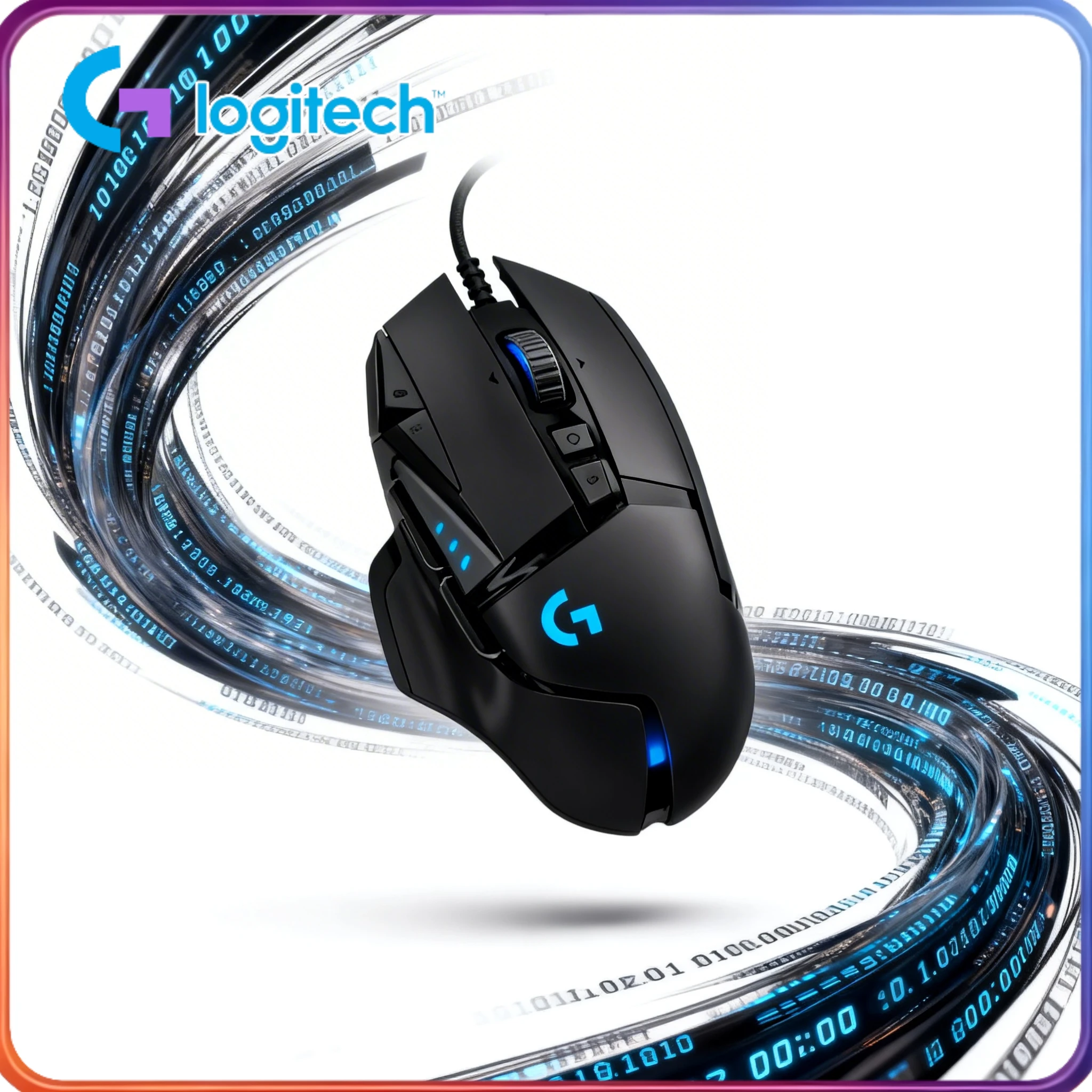 

Logitech G502/G402, classic color scheme + RGB, stunningly beautiful.