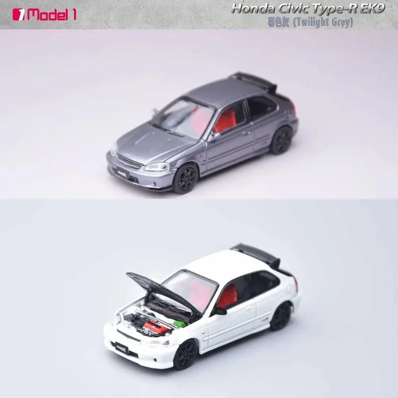 Focal Horizon 1:64 Honda Civic TypeR EK9 Cast Alloy Car Model - A Boys' Toy Collection Decoration Item.