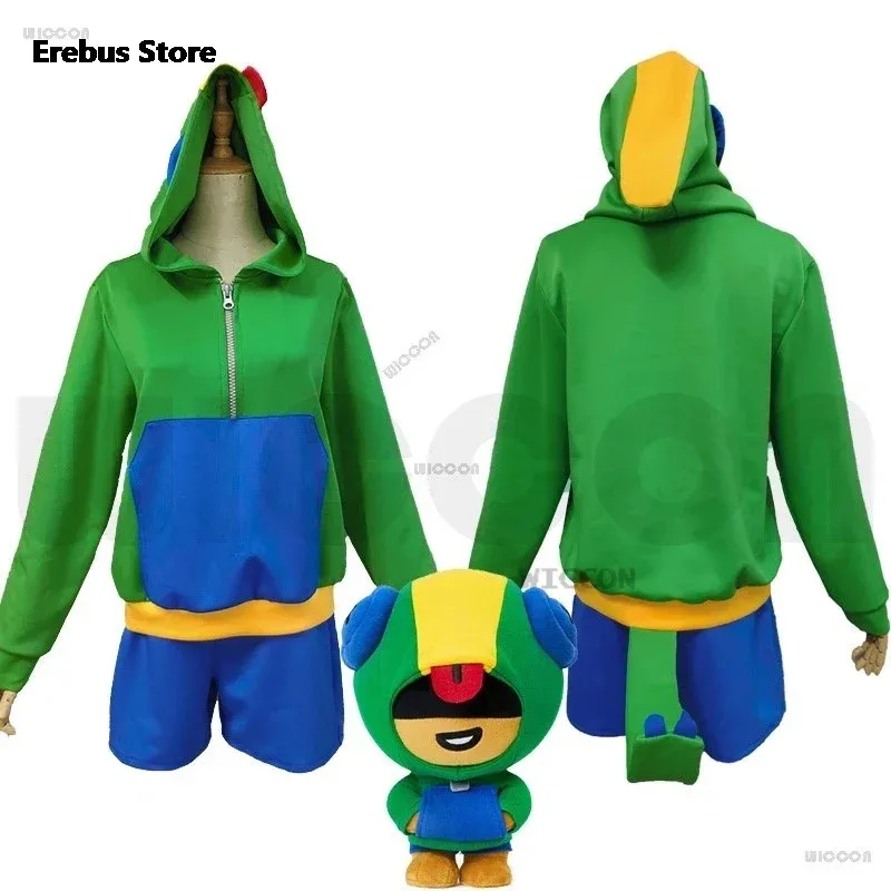 QQ 123Leon تأثيري الأسطوري Hoddies الزاحف الزي الموحد أنيمي للجنسين أعلى السراويل هالوين حفلة لعب الأدوار Doujin الملابس