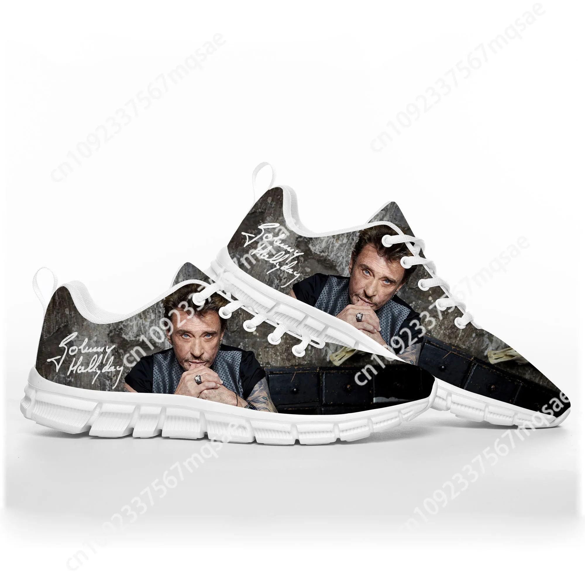 Johnny Hallyday Rock Singer Sports Shoes Mens Womens Teenager Kids Sneakers 3D Print Pattern Custom Couple High Quality Shoes