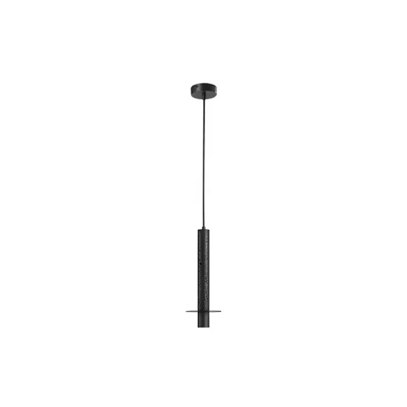 Modern minimalist creative black hole stone living room dining room bar staircase lighting