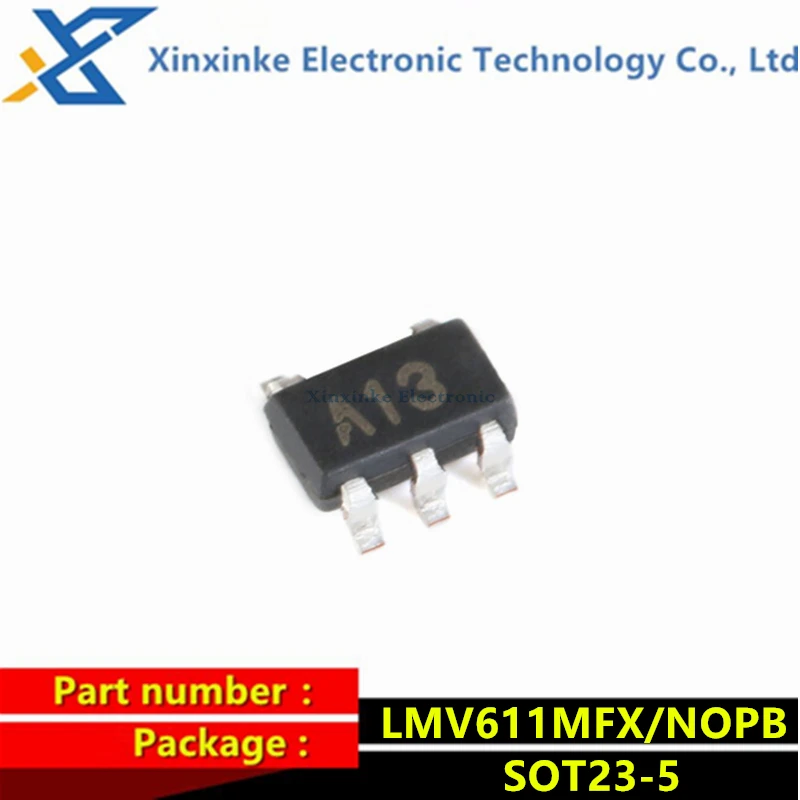 5PCS LMV321M5X/NOPB SOT-23-5 Mark:A13 Operational Amplifiers - Op Amps Gen Purp Lo Vtg Rail-to-Rail Output Op Amp