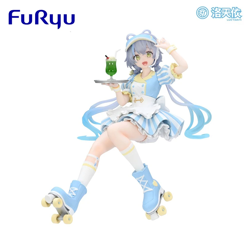

Original FuRyu Noodle Stopper Luo Tianyi Catering Services Section Anime Figure Genuine Doll Collectible Model Ornament Gifts