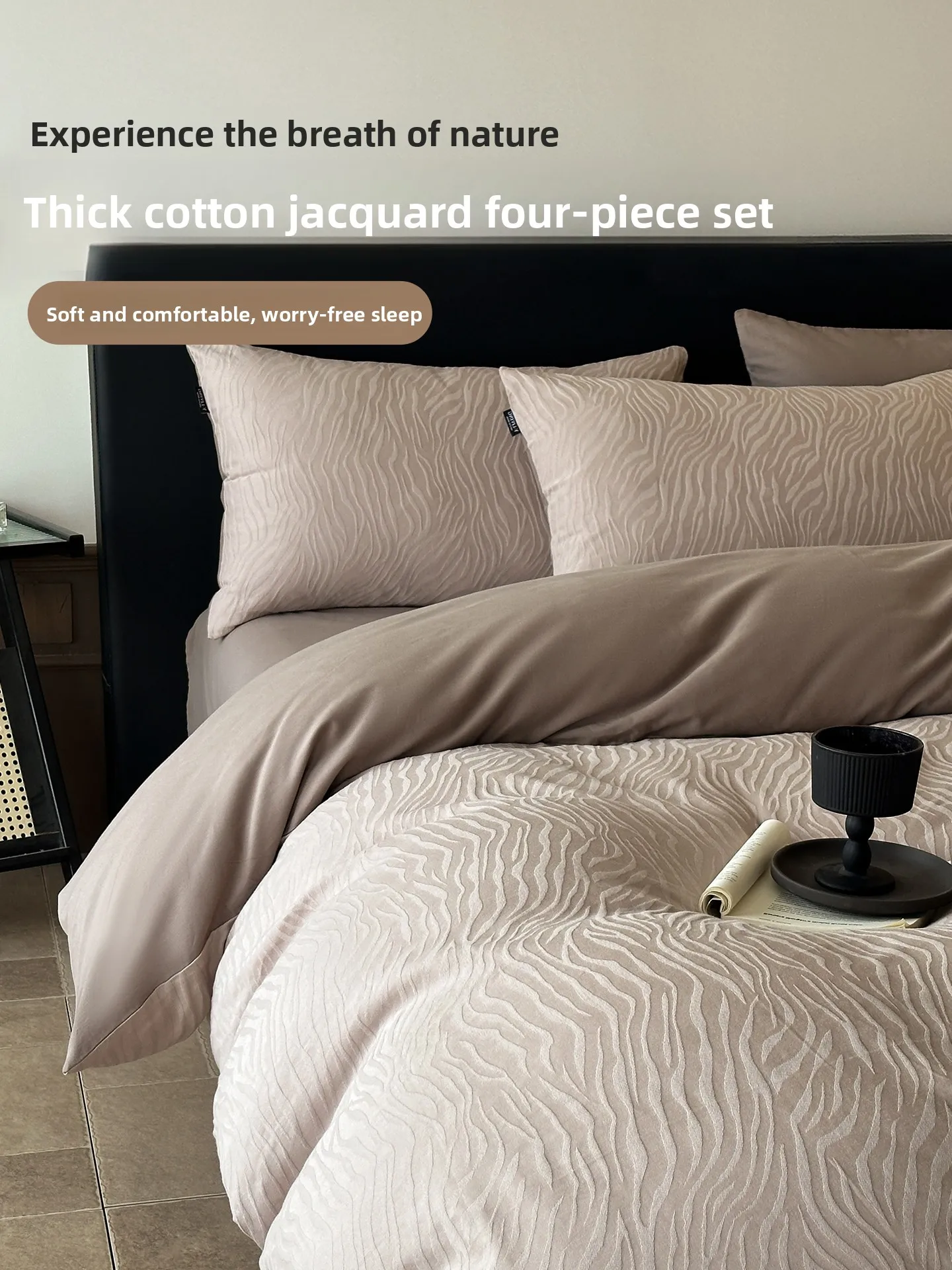 Pure Cotton Long Staple 60 Thread Count Embroidered Duvet Cover Single Piece 15 Meters High End Feel Home Bedding Cover