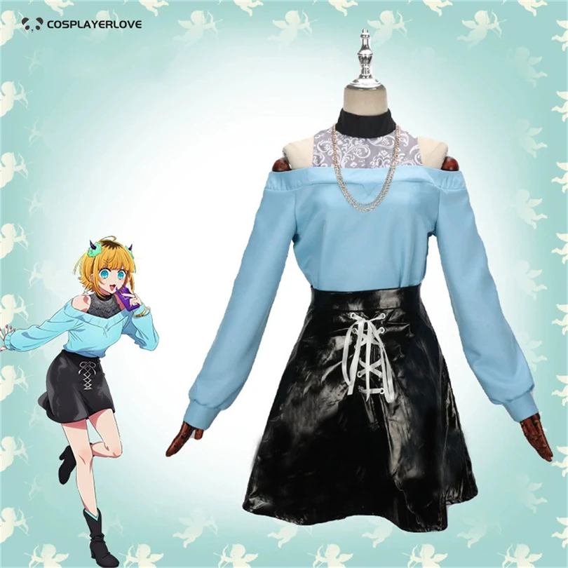 Disfraz de Cosplay de Anime Oshi no Ko MEM Cho, Falda de Niña Encantadora, Uniforme, Traje de Halloween