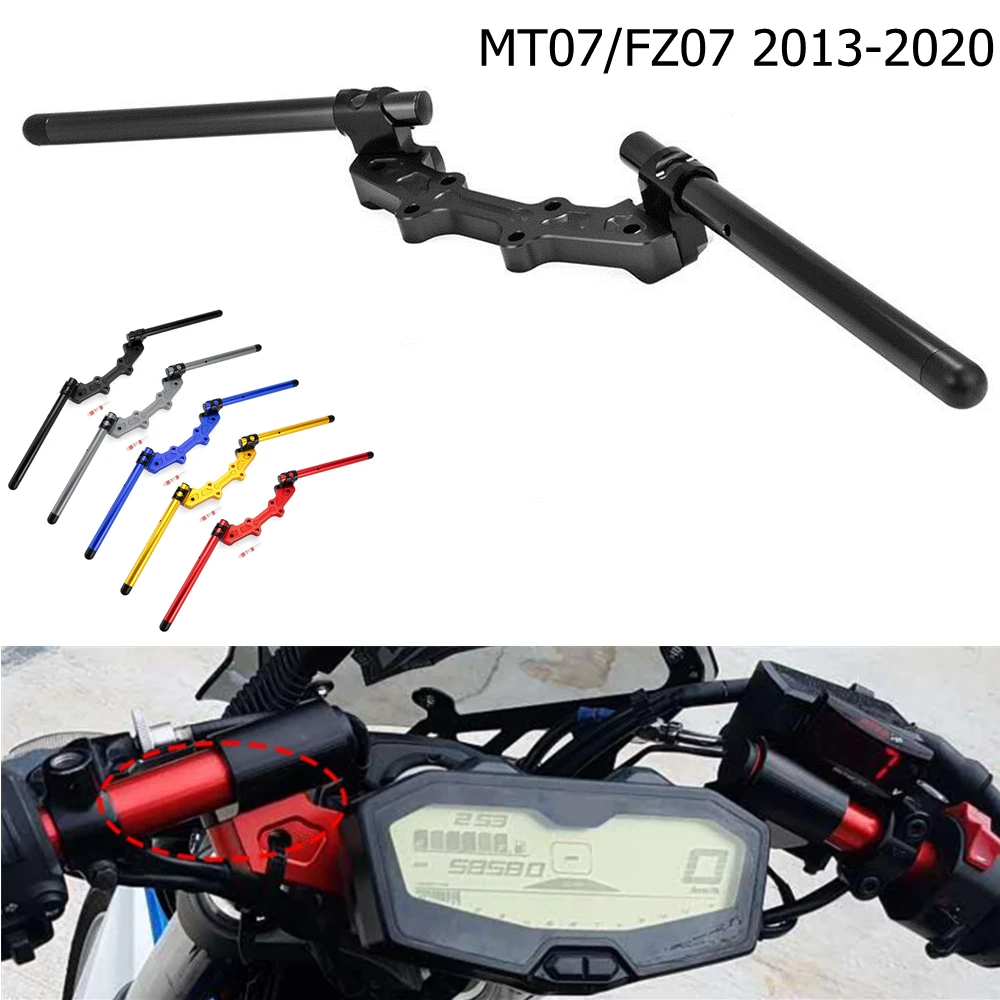 

For Yamaha MT07 MT 07 Motorcycle Clip-On Risers Adjustable Handlebars Handle Bar Adapter MT-07 FZ07 2013 - 2020 2017 2018 2019