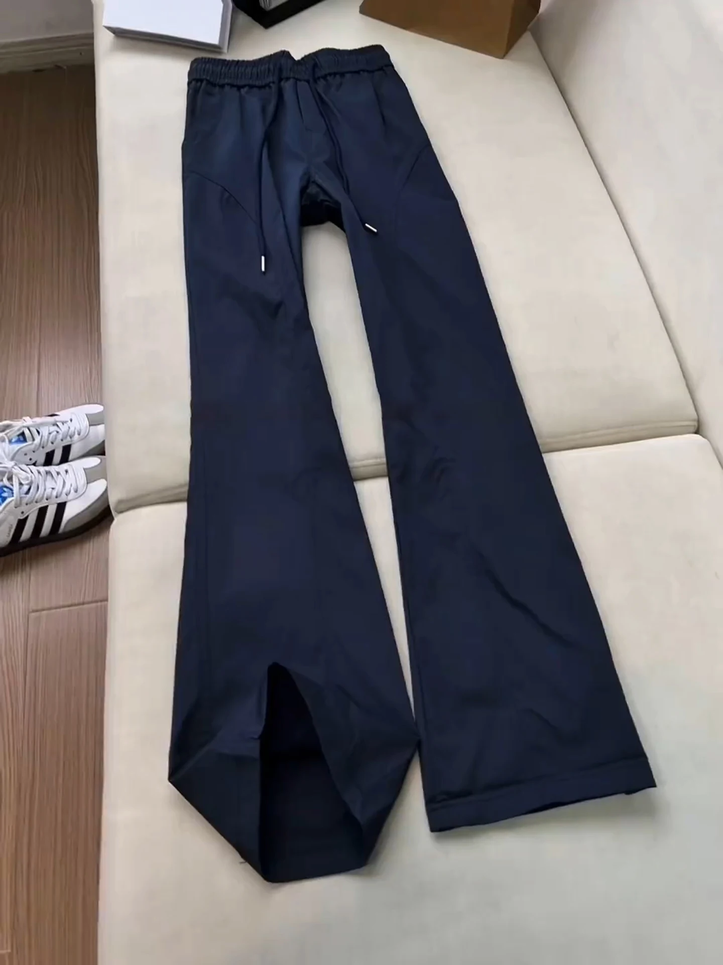 

Qui Dry Sports Pants Men's Sle Spring Windproof Waterproof Soft ell Cargo Straight Leg Slant Cut Flared Long Trousers