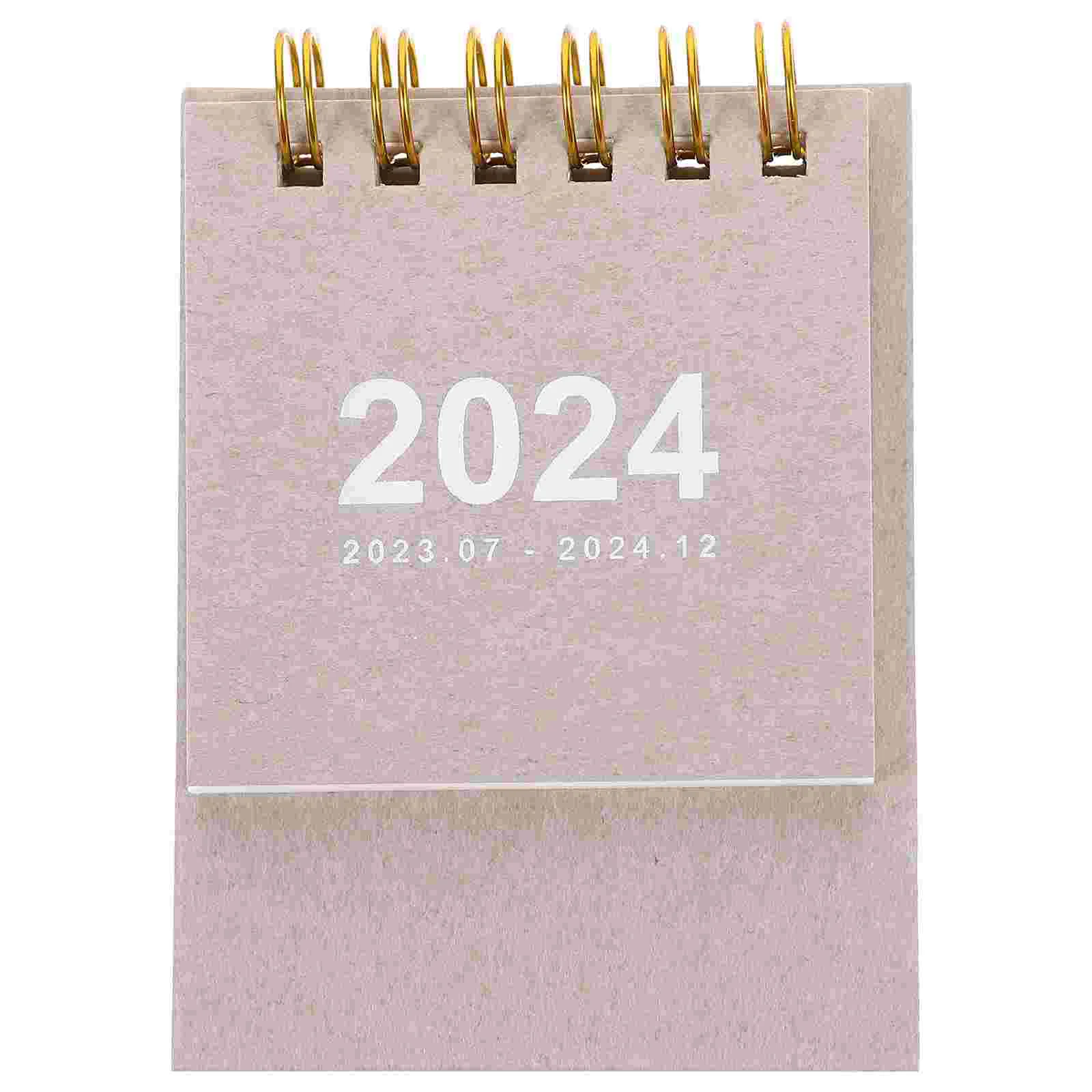 2024 Desk Calendar Small Advent for Children Daily Use Monthly Weekly Calendars Pocket Office