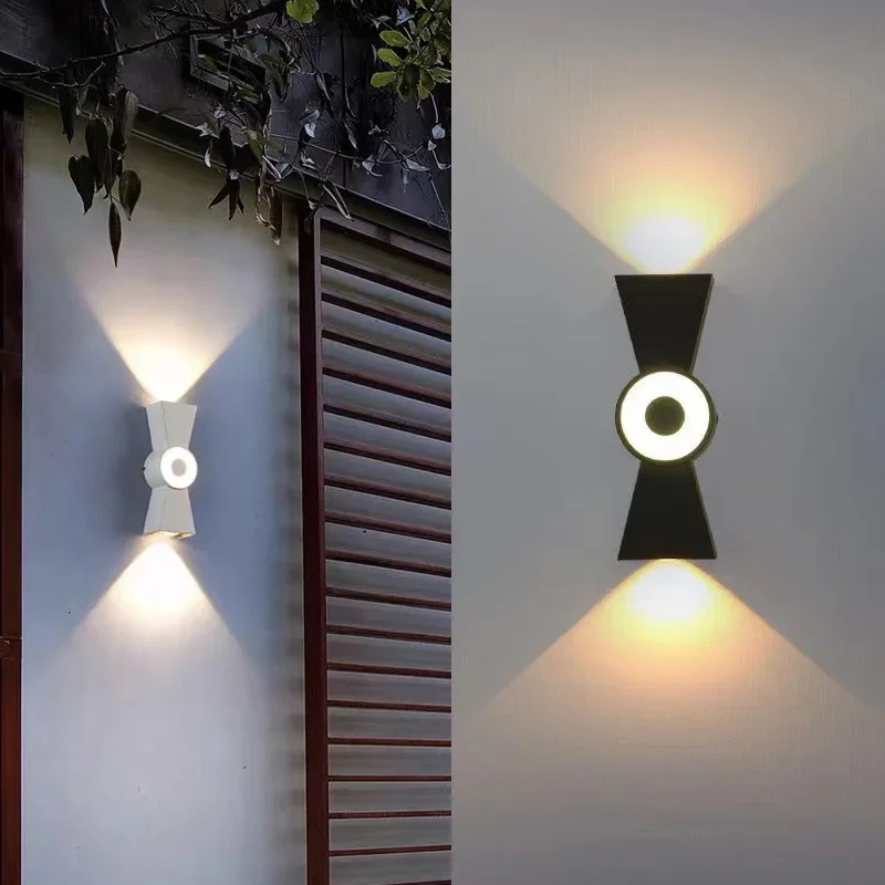 

Modern Double-Headed Wall Lamp, Waterproof LED Outdoor Wall Lamp for Courtyard, Entrance and Front Door