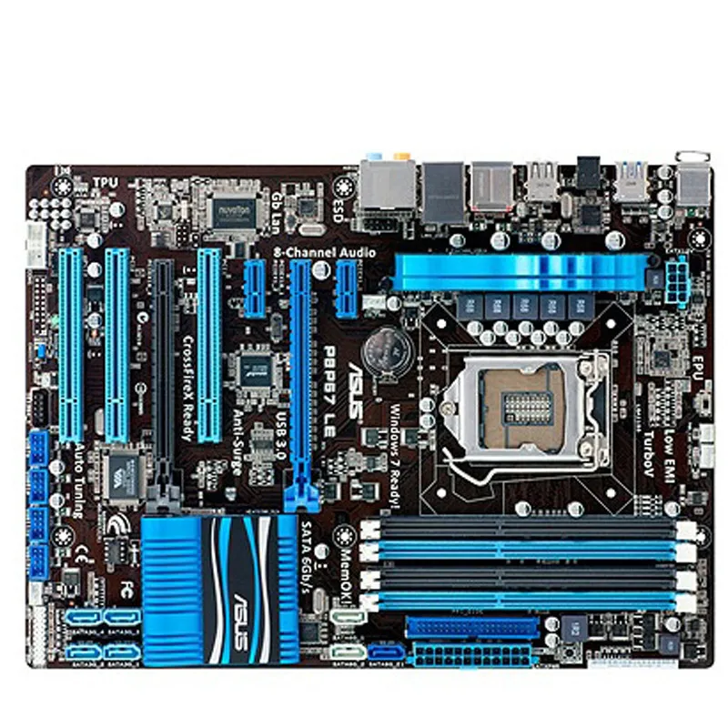 

2025 hot sale P8P67 LE Desktop Motherboard P67 Socket LGA 1155 I3 I5 I7 DDR3 32G ATX UEFI BIOS Original Used Mainboard