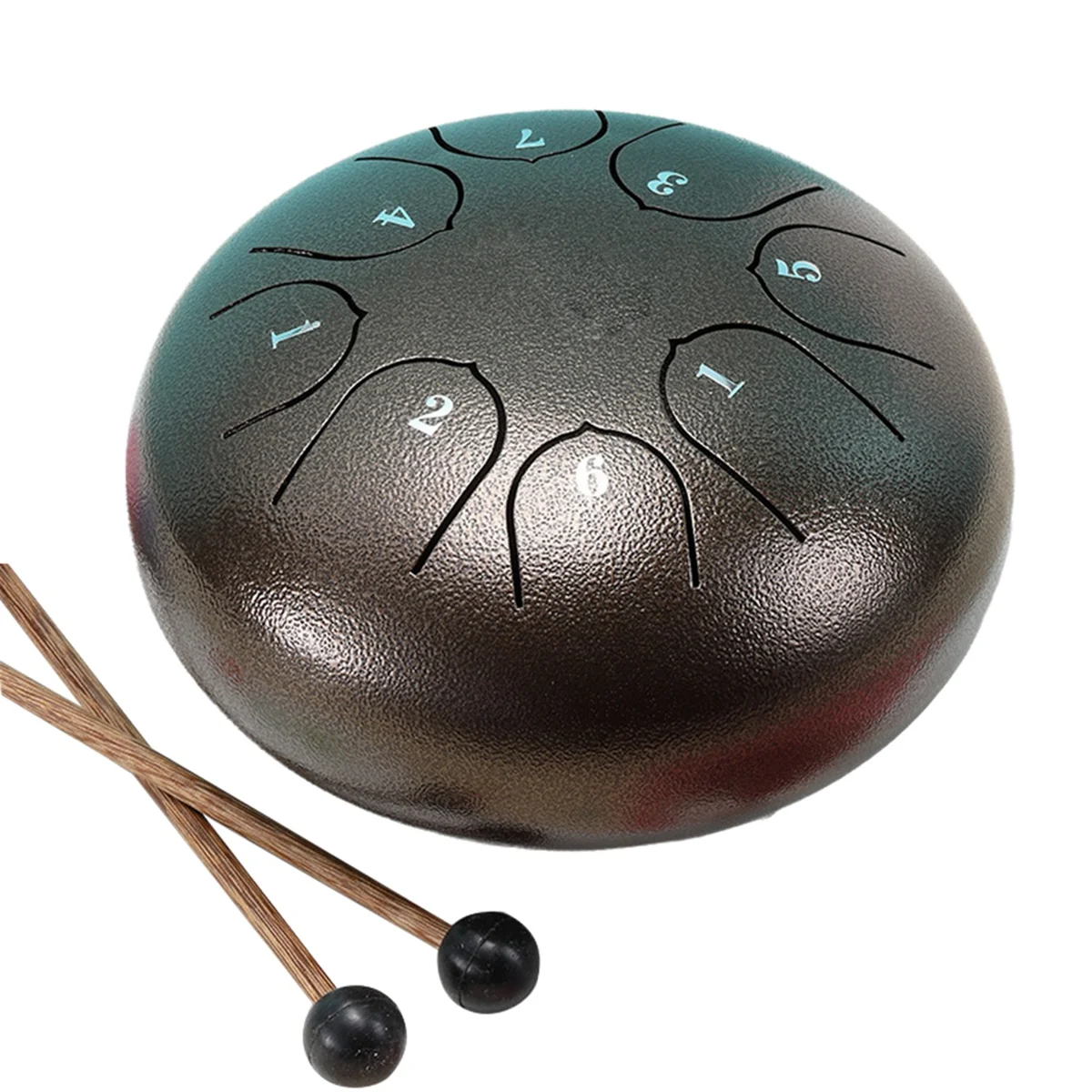 

6 Inch 8 Tone Rain Drum Outdoor Chakra Drum Garden Instrument Rain Drum Ethereal Drum H