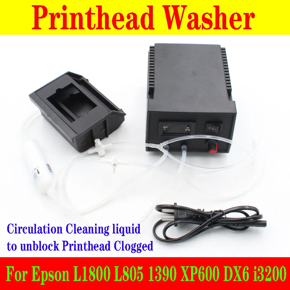 

i3200 DTF Ink Printhead Clogged Wash Machine Cleaning Unblock Kit For Epson DX6 4720 L1800 L805 1390 L800 Print Head Washer