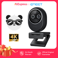 Webcam 4K for Streaming for Laptop Computer UHD Mini Webcam EMEET Piko USB Camera with 3 Mics&Webcam Tripod