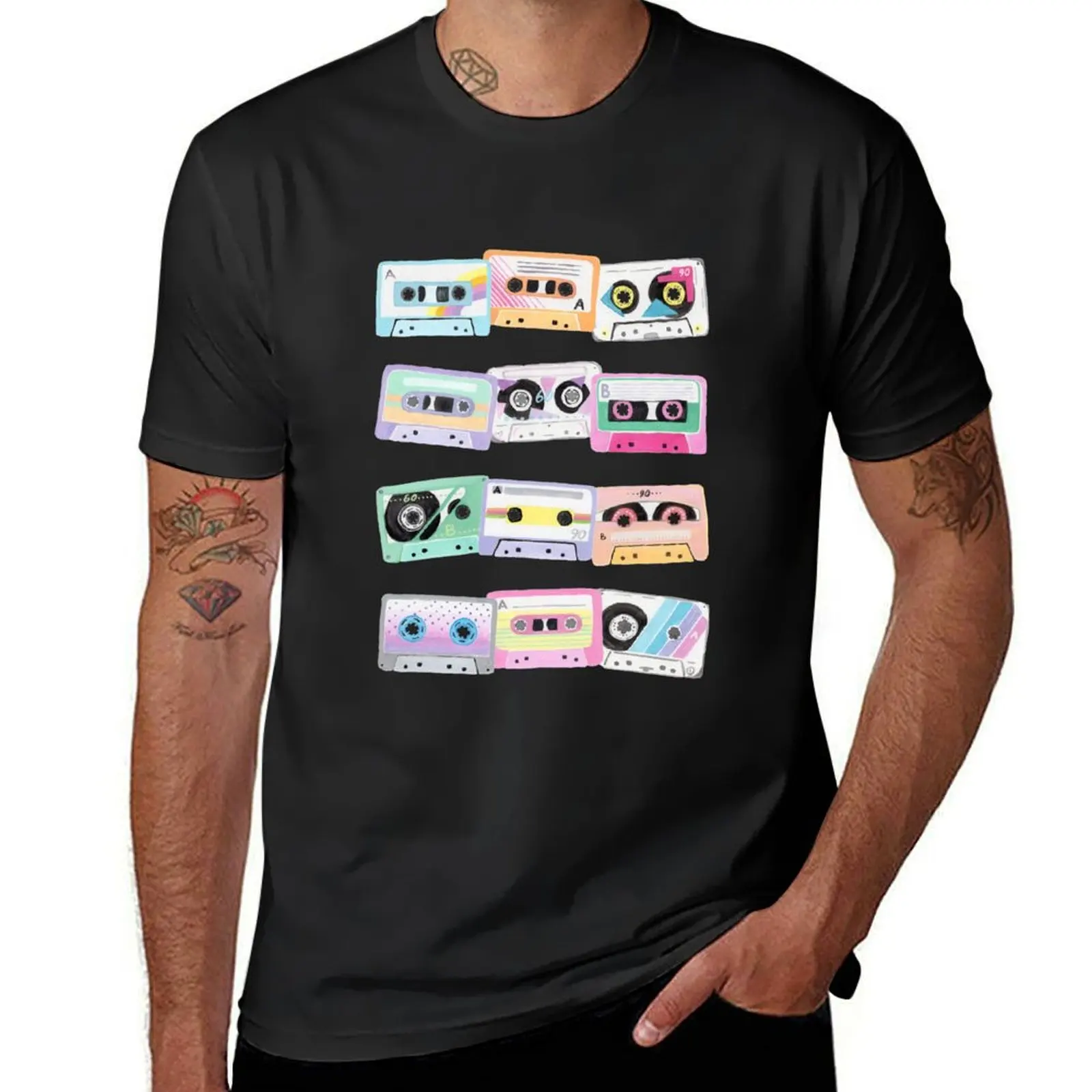 Cassette Tapes - Pastel Colors T-Shirt new edition blacks sweat mens champion t shirts