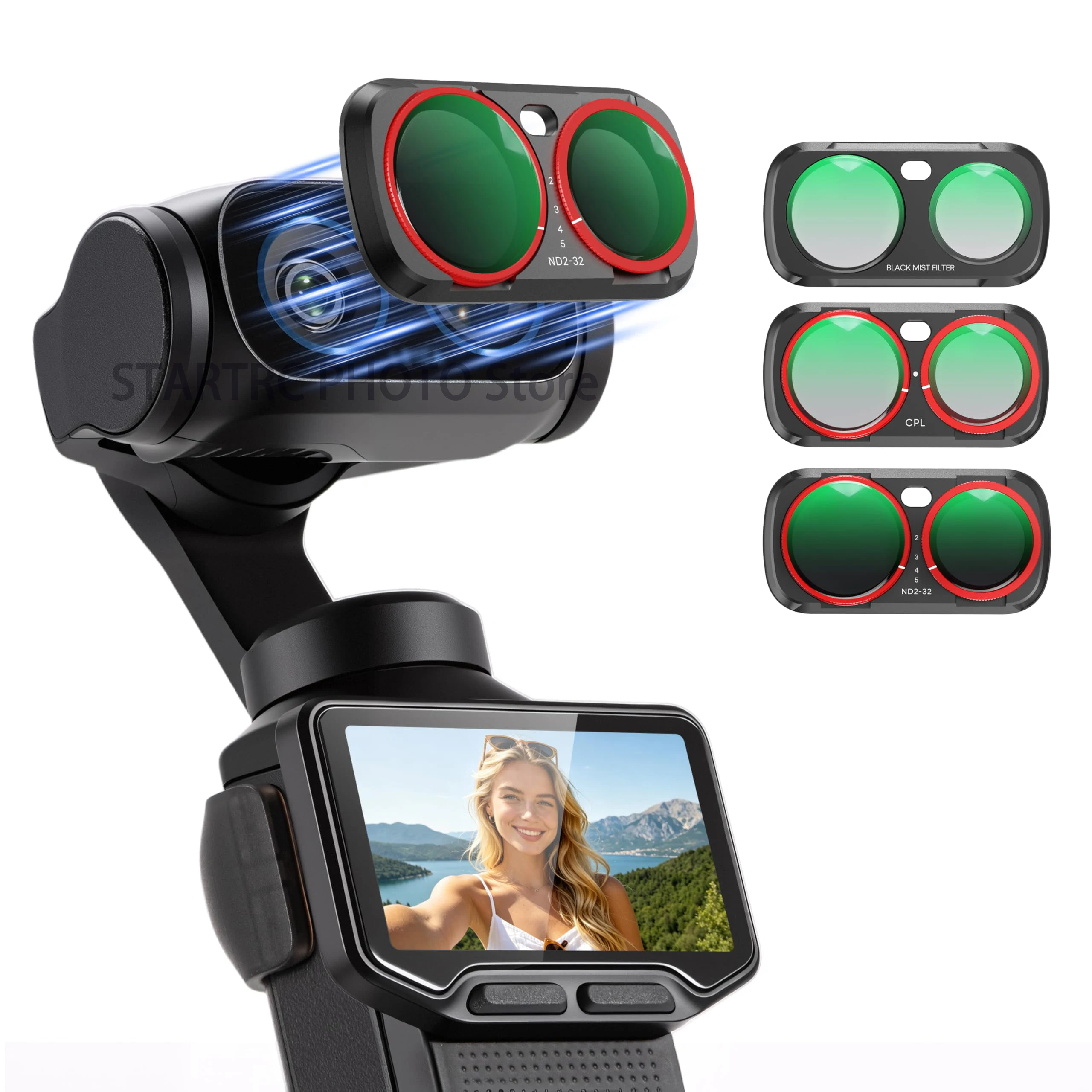 �y�Z�[�����zInsta360 Luna Ultra�p CPL ND�����Y�t�B���^�[�L�b�g UV CPL VND (ND2-32) �u���b�N�~�X�g�t�B���^�[ �i�`�������i�C�g �}�O�l�b�g���N�C�b�N�X���b�v�t�B���^�[