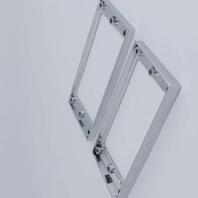 

1 set Electric Guitar Pickup Outer Frame Border Metal Fixed Border 3*5, 5*7 Double Coil Frame Silver and Black