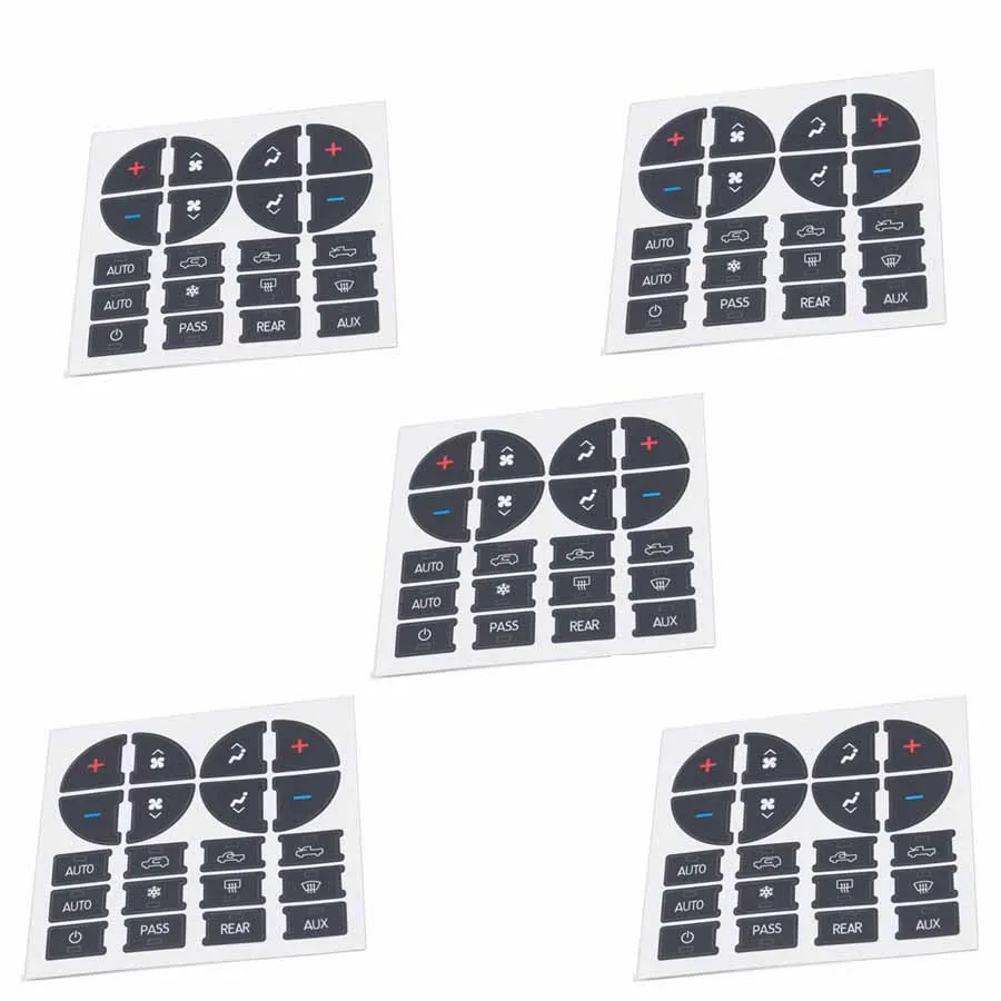 5pcs Applicable To 07-13GMC Chevrolet Instrument Panel Sticker AC Instrument Panel Sticker Auto Parts