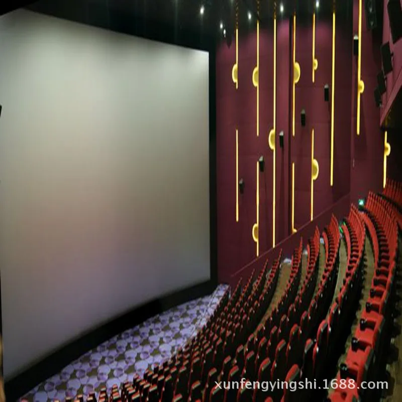 Picture 5: 0.5mm Acoustic Sound Transparent  3D Screen with 3D Silver Weaving Perforated Fabric Acoustical Sound Projector Screen