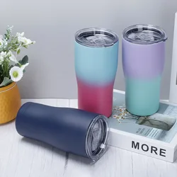 20oz Stainless Steel Coffee Mug Large Capacity Tumbler Travel Thermos Cup Insulated Portable Vacuum Flasks Car Cup