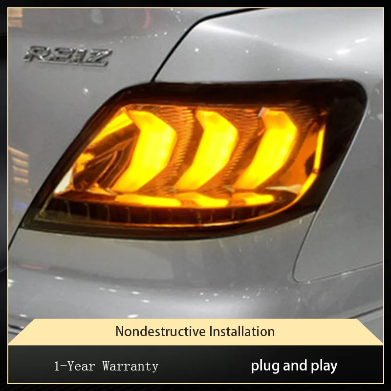 المصابيح الخلفية لتويوتا مارك X ريز ضوء السيارة 2005-2009 كامل LED الإضاءة الرائعة DRL الخلفية موضة الجمعية بدوره إشارة الملحقات