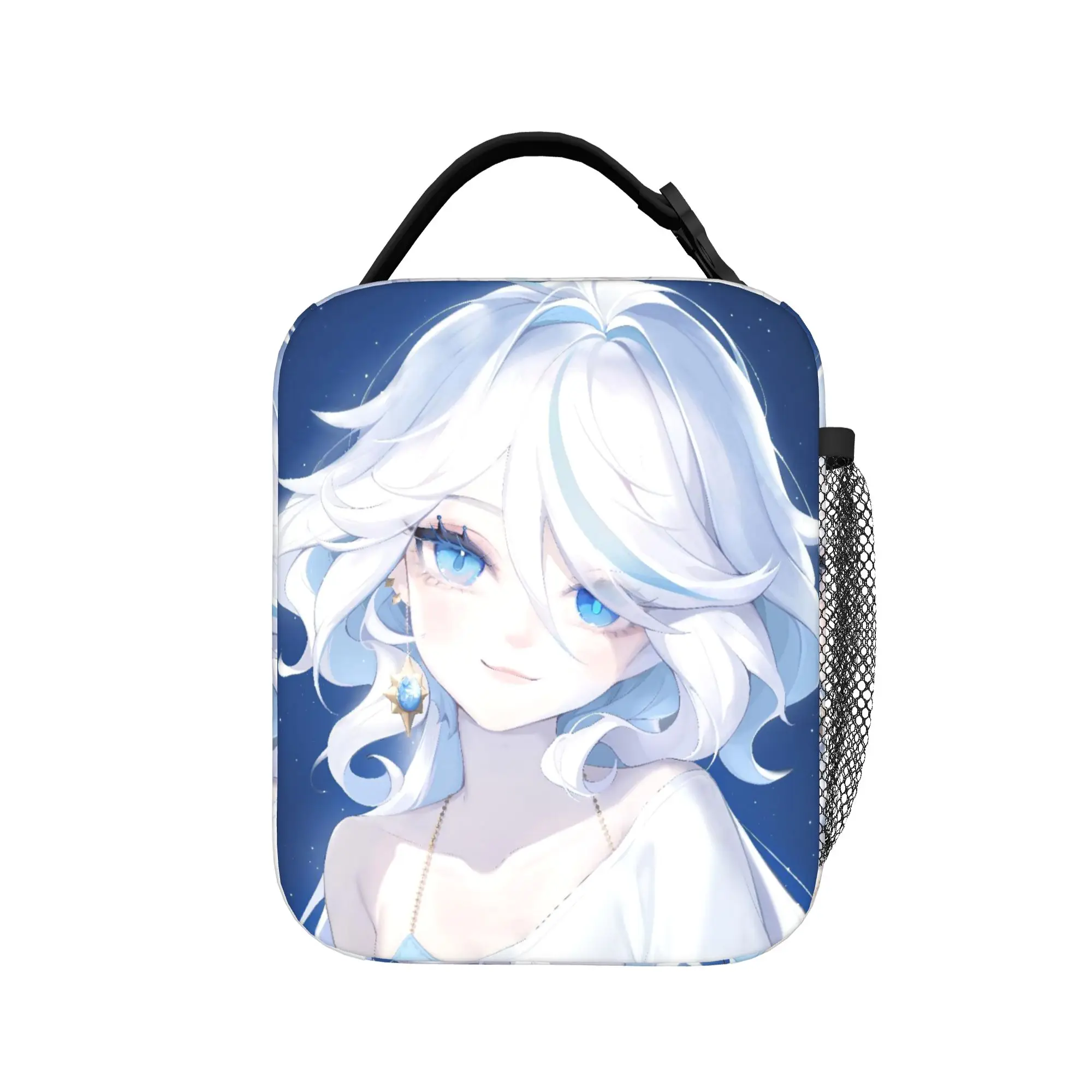 Furina Genshins Impact Thermal Insulated Lunch Bag for School  Portable Food Container Bags Thermal Cooler Lunch Boxes