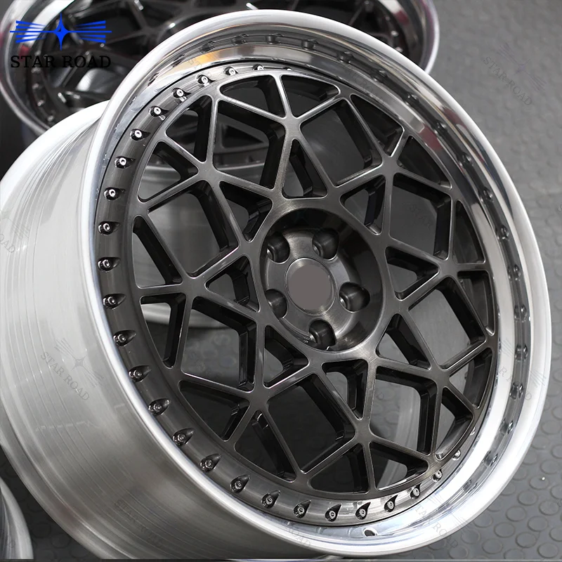 RCSR New 2-piece Aluminum Alloy Forged Rim Custom Deep Dish Concave Passenger Car Wheel 5x120 5x112 18 19 20 Inch Luxury Wheel