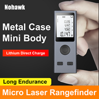 Mini Laser Rangefinder Digital Tape Measure Ruler USB Charge Aluminum Alloy Fuselage