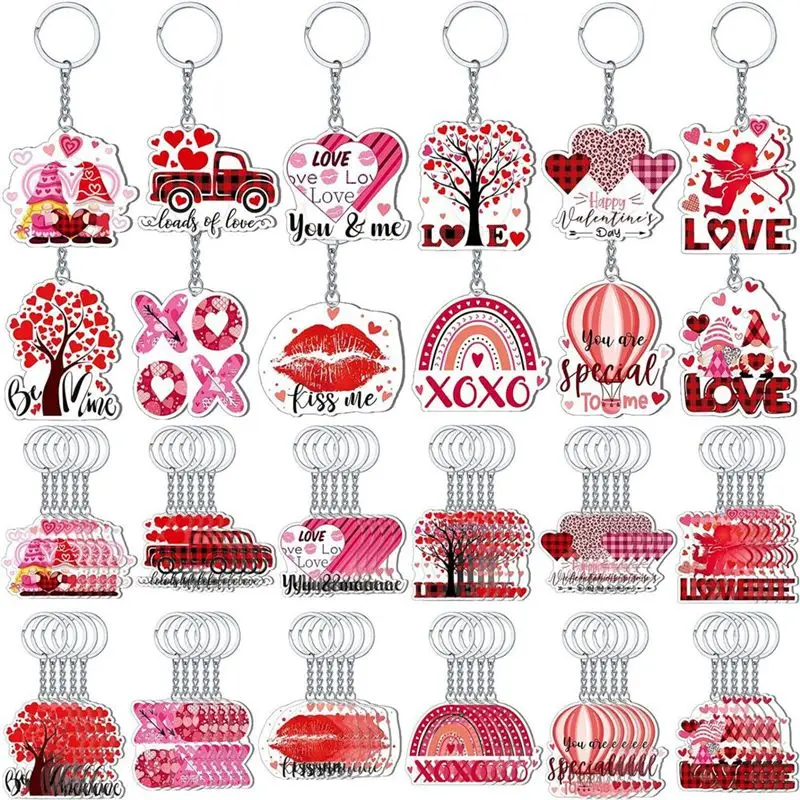 

TFORU-60PCS Keychains Party Favors Key Ring Party Gifts Hanging Keychain For Women Backpack