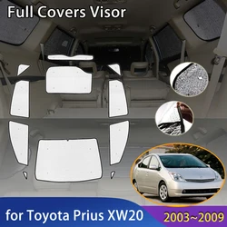 Car Full Coverage Sunshades For Toyota Prius 20 XW20 2003~2009 Accessories Anti-UV Windshield Window Reflective Cover Sun Visors