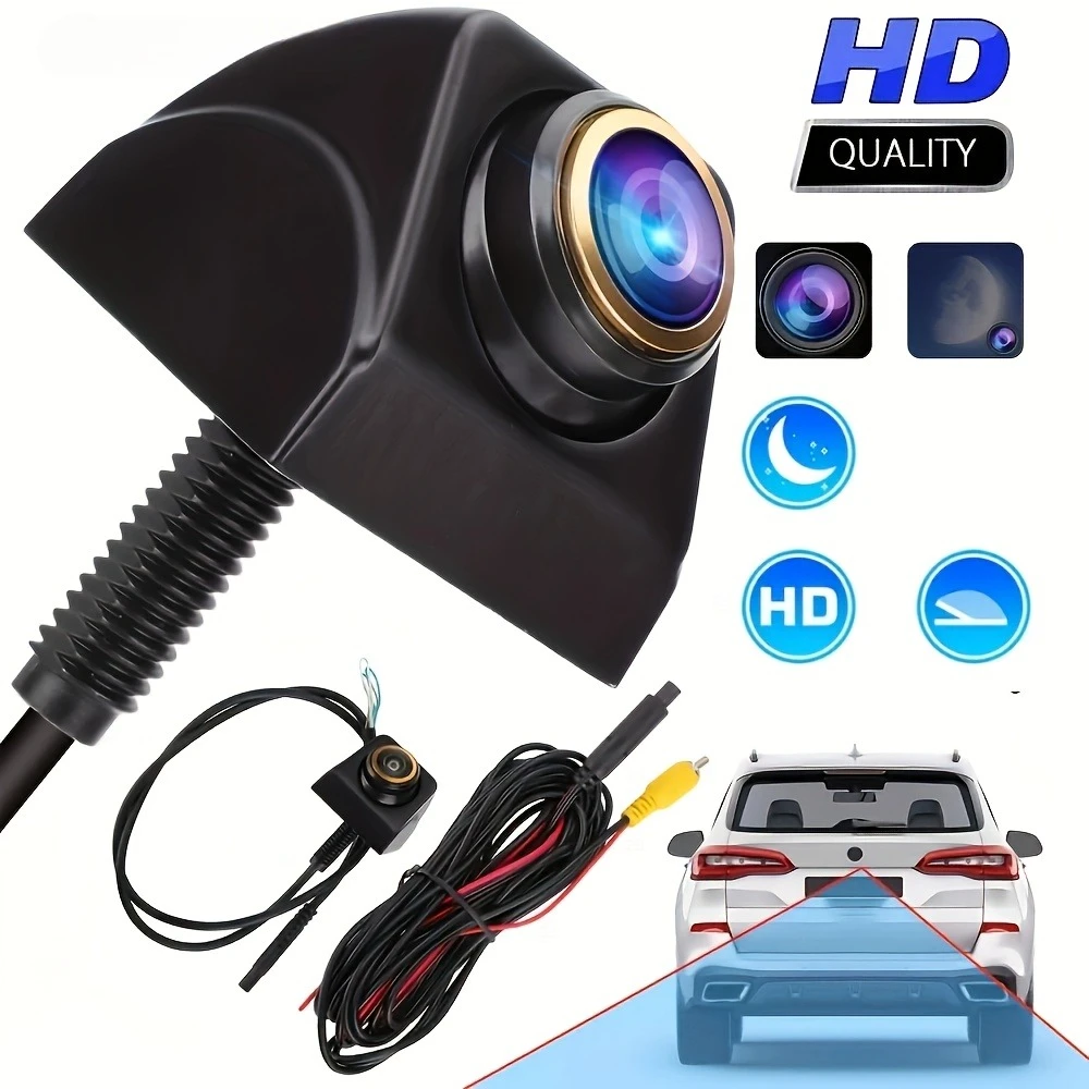 HD Car Rear View Backup Camera | Reverse Parking Camera for Front/Side/Backup View, Video Resolution, Universally Applicable
