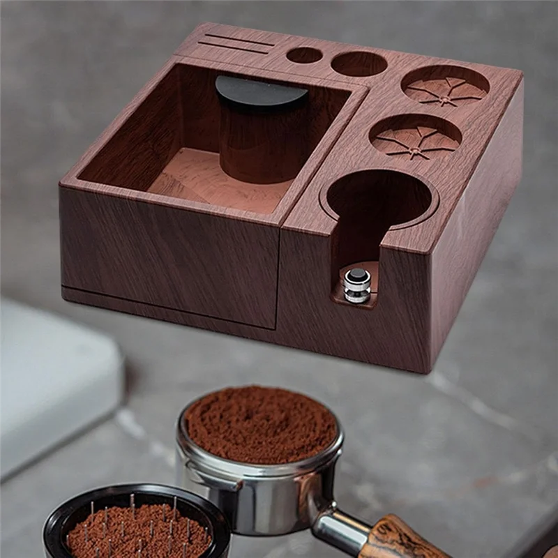 

【BUYERS】Станция для трамбувания эспрессо, держатель для инструментов для кофе, 51-58 мм, универсальная многофункциональная подставка для тампера для кофе для рабочего стола, бара, магазина