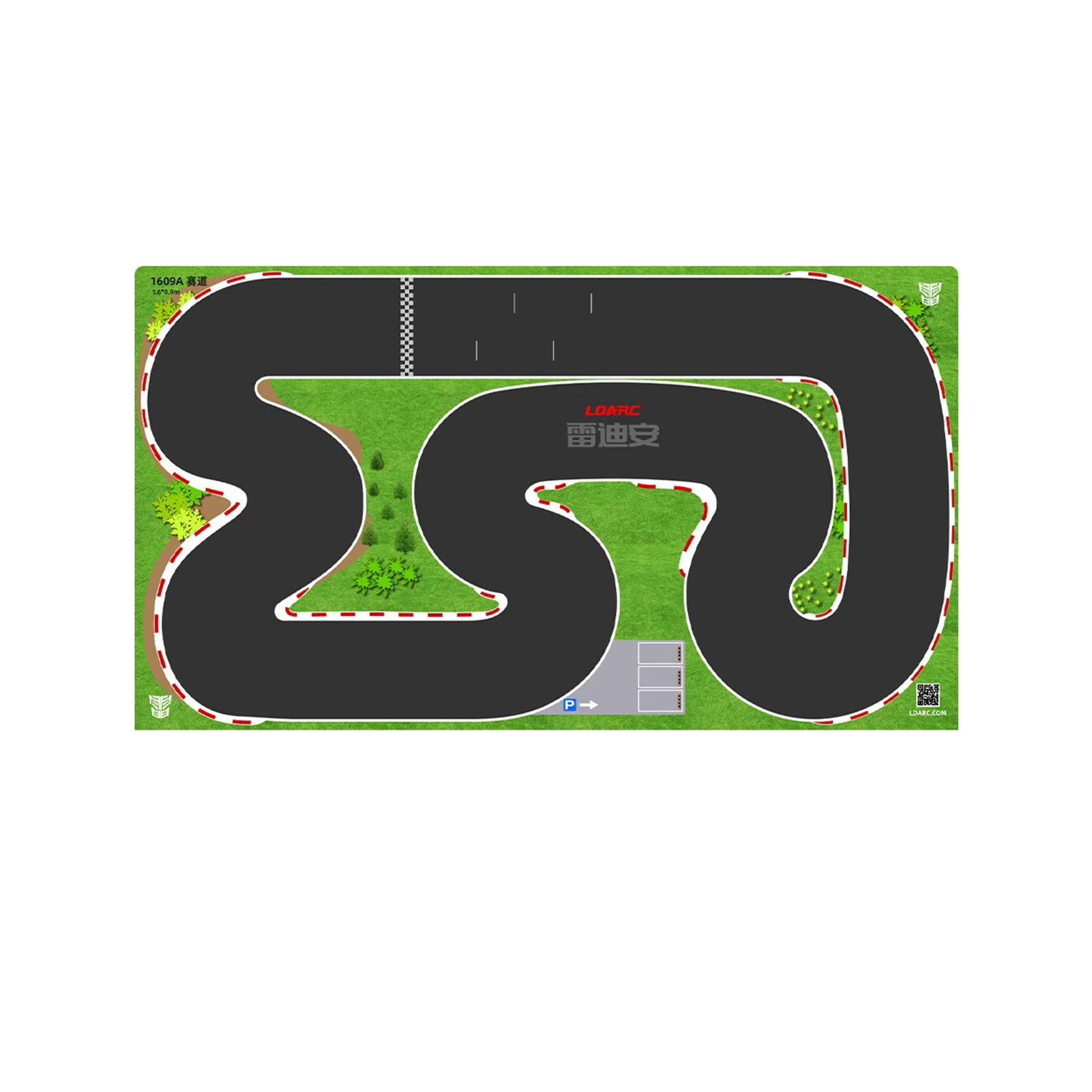 Tragbare Rennstrecke Gummimatte 160 x 90 mm 120 x 60 mm 240 x 120 mm 240 x 240 mm RC 1/76 1/64 1/43 Mini-Auto-Track-Rennzubehör