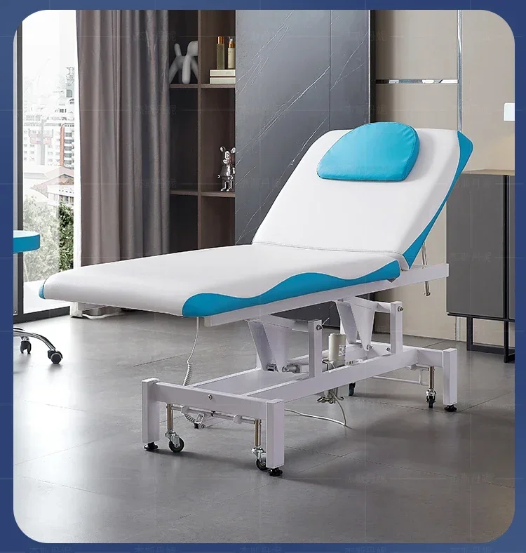 Electric Lift Beauty Care Bed Beauty Salon Special Spinal Care Massage Belt Face Hole Massage Therapy Tattoo Injection Bed