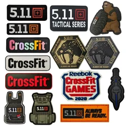 3D 511 Tiger Bear Emblem PVC CrossFit patch Military Morale Badge Hook and Loop Tactical Vest Backpack Armband Stickers