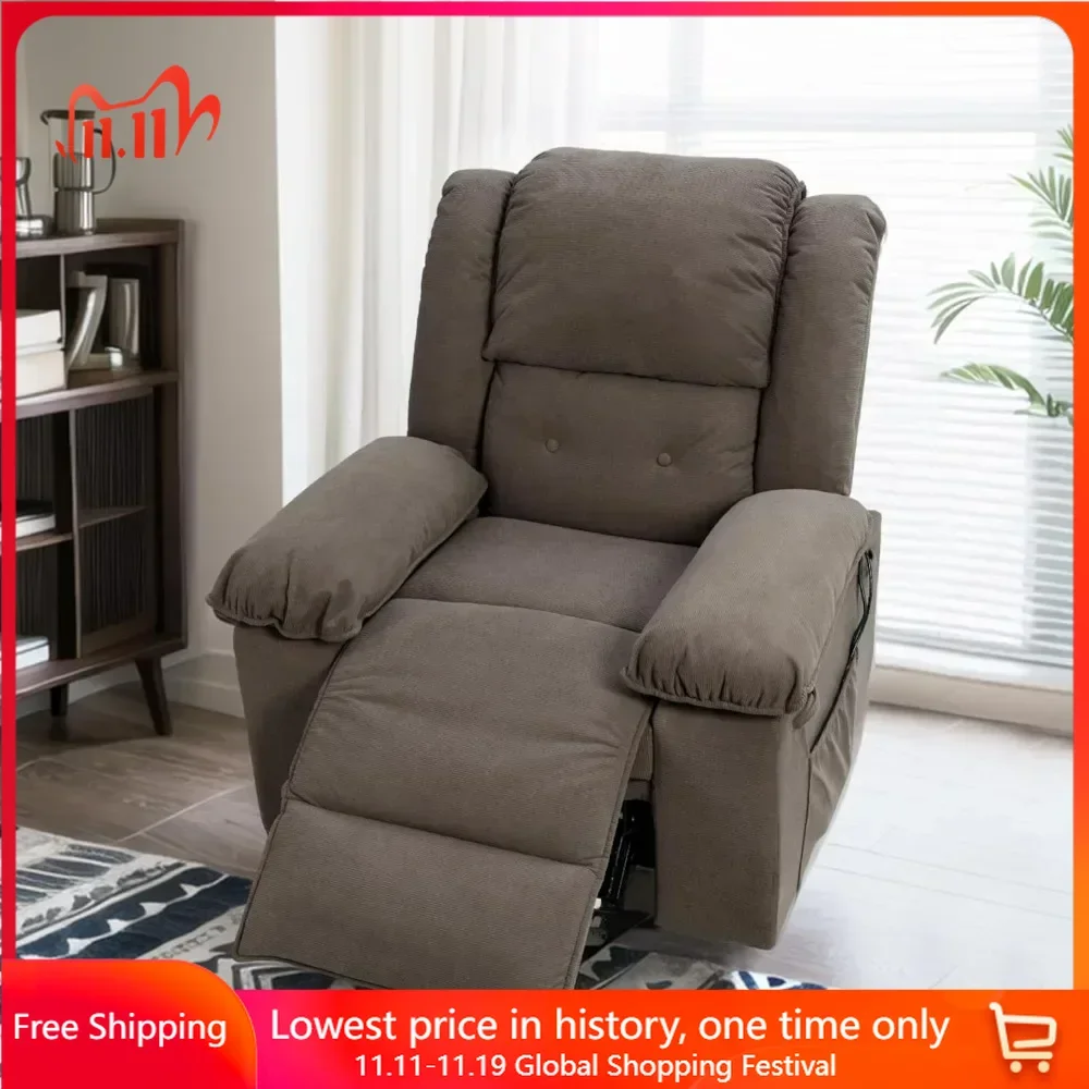 Recliner Chair for Elderly, Electric Reclining Sofa Chairs with Massage and Heat, Elderly Recliner Chair