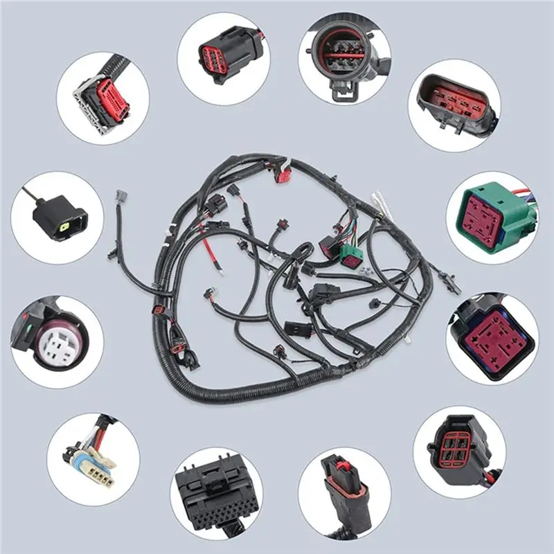 ABKS-For Ford Super Duty 6.0L 2005-2007 Diesel Engine Wiring Harness 5C3Z-12B637-BA 5C3Z12B637BA
