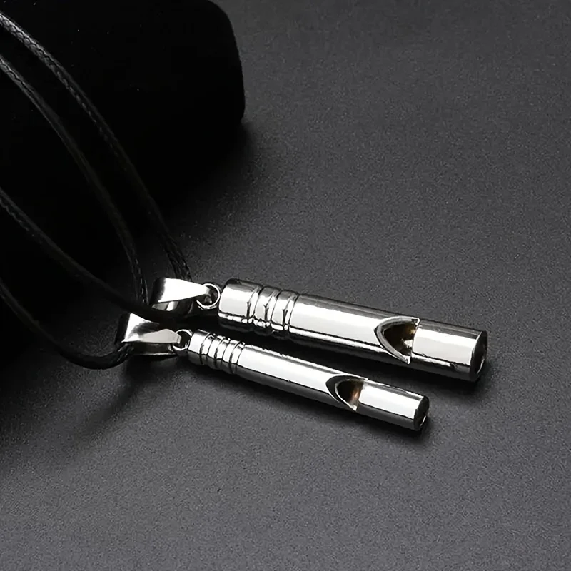 2Pcs High Volume Emergency Whistle Pendant Keychain Set for Outdoor Backpack Pendant Keychain Accessories