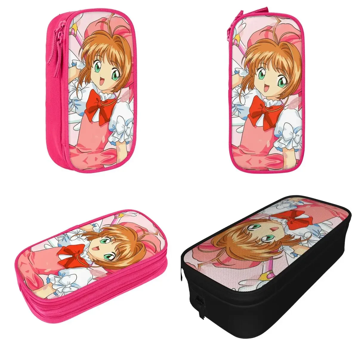 Fashion Cardcaptor Sakura Manga Pencil Cases Pencil Box Pen Holder Girl Boy Large Storage Bag Students School Gift Stationery