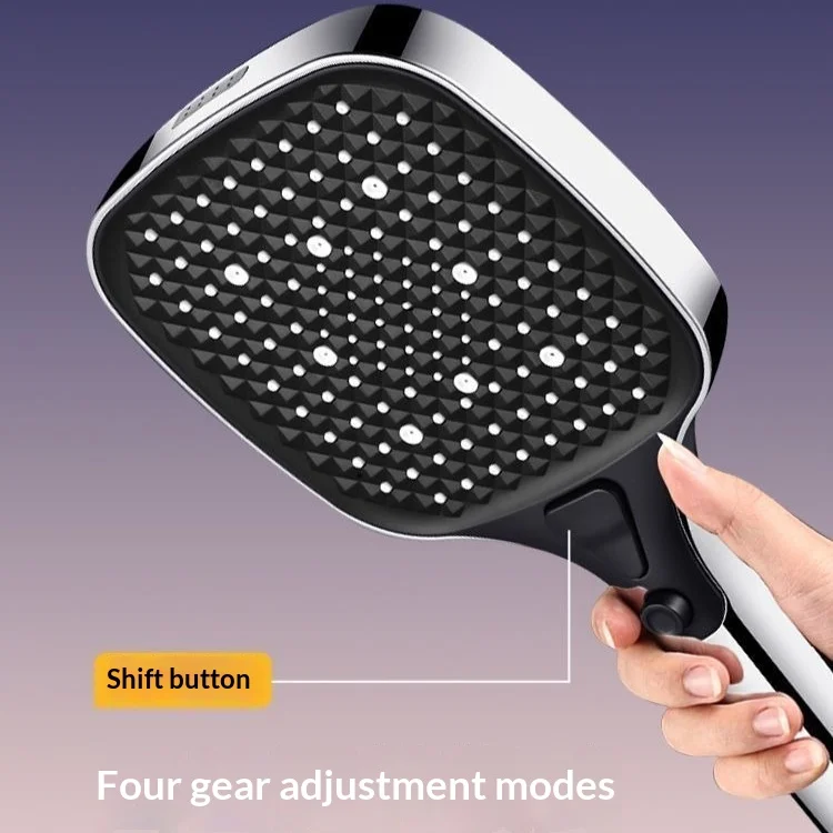Sunrain 15cm Large Panel Powerful Boost Shower Head, Household Shower Sprinkler for Bathroom Bathing