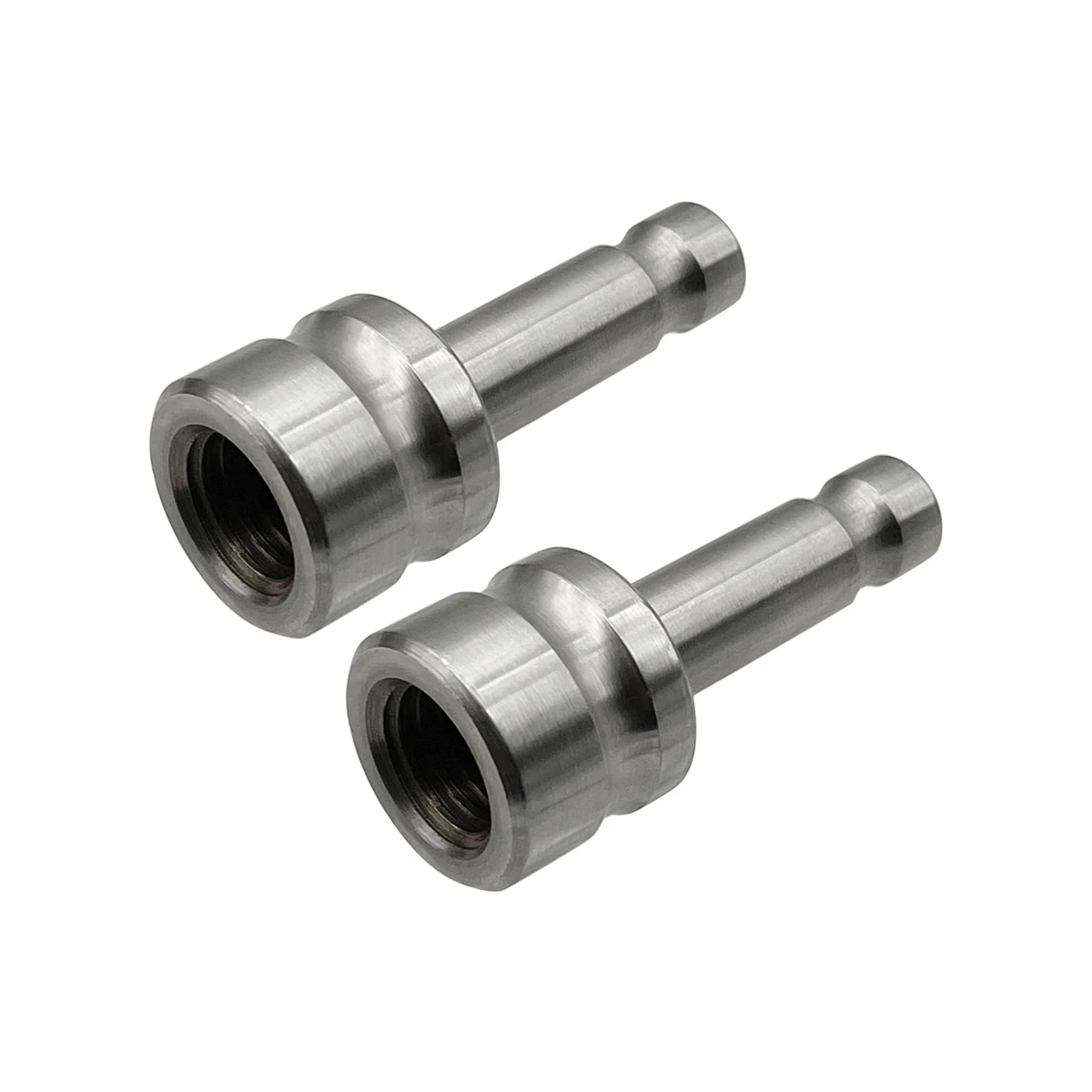 

2pcs stainless steel survey adapter for Prism GPS Total Station 5/8" x 11 female thread to Dia.12 mm pole fit Snap-On Prisms