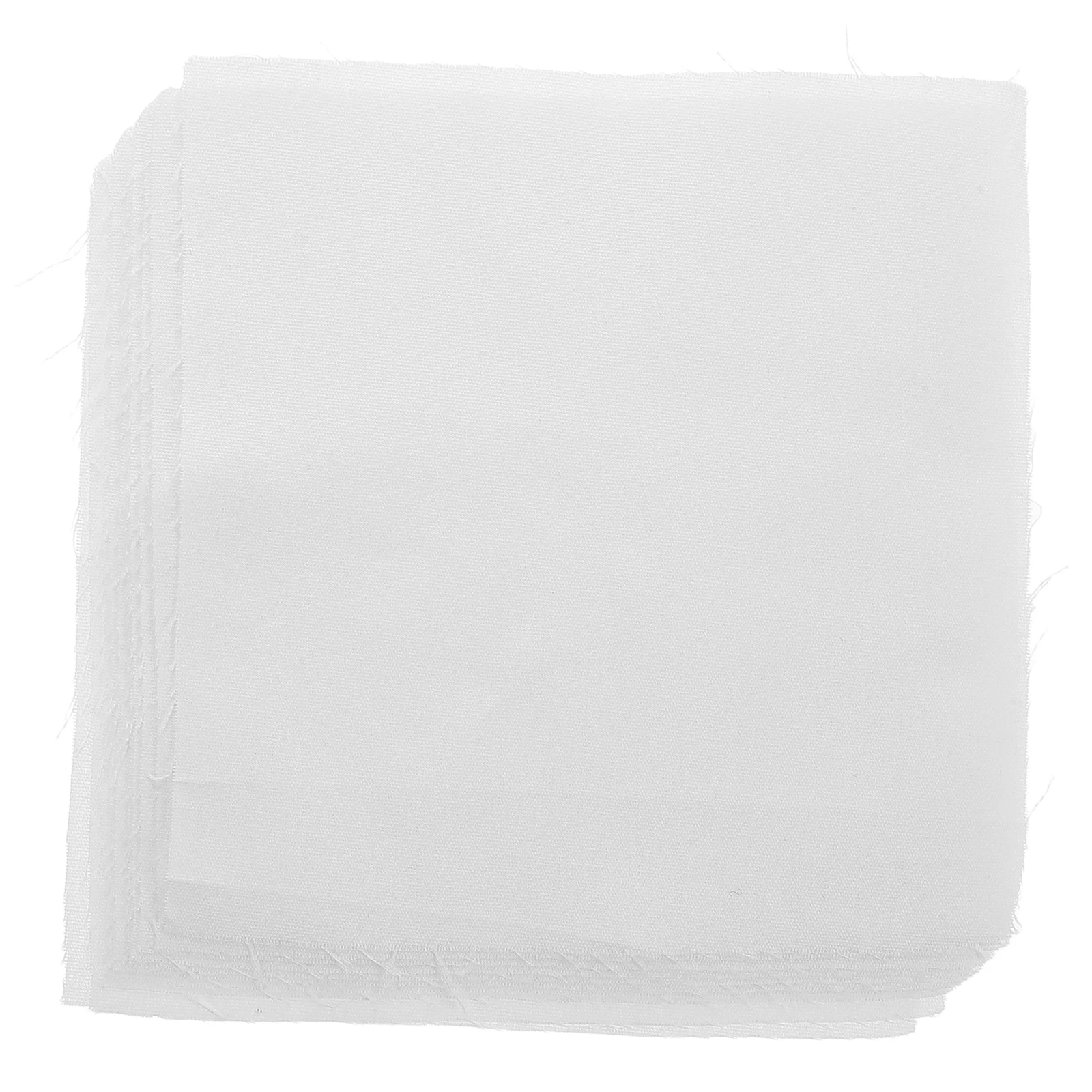 

10 Pcs Base Fabric Embroidery Stitch Cotton Craft White Cross Stitch Material Cloth Crochet Applique Sewing