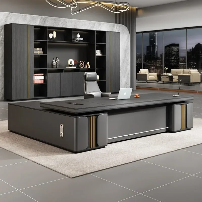 

Y Modern light luxury senior manager desk commercial desk office furniture