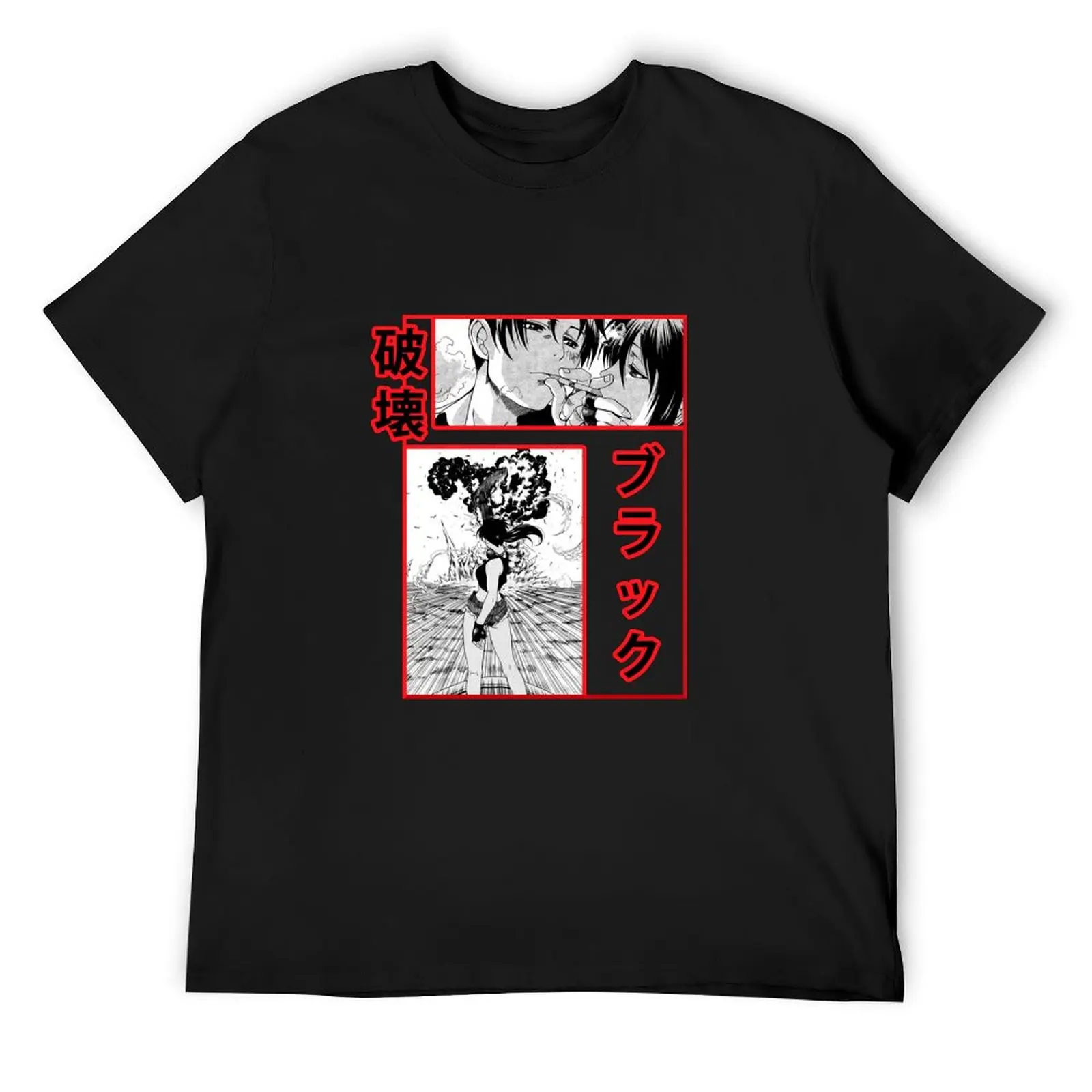 

BLACK LAGOON REVY AND ROKOROU LOVE T-Shirt summer 2025 Aesthetic clothing anime t shirts men t shirts
