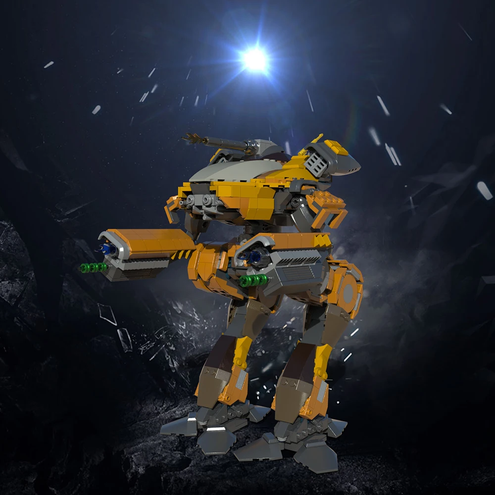 مجموعة مكعبات البناء BuildMOC MAD-3R Marauder Mech Battleteched، ألعاب Ideas Mechwarrior هدايا للأطفال (933 قطعة)