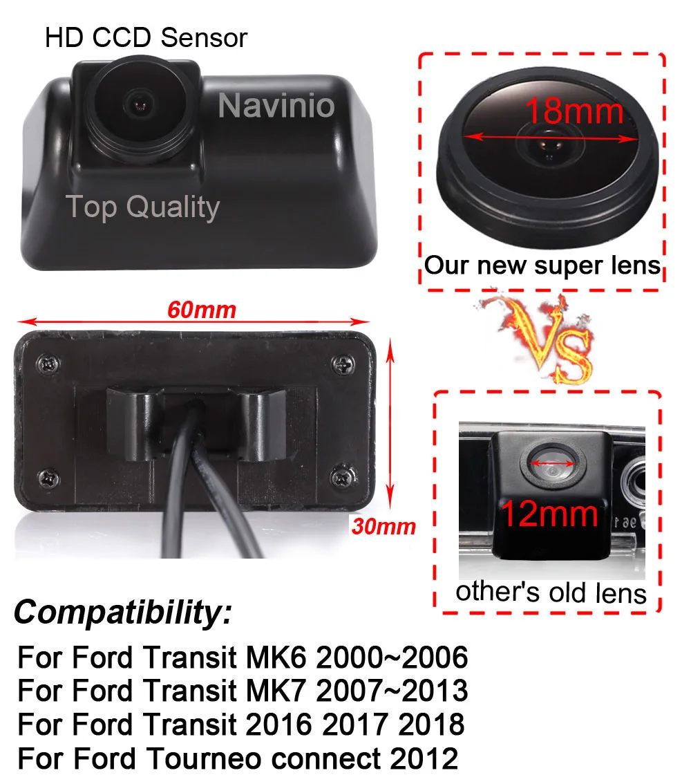 car rear view backup  camera For Ford Transit MK6 /MK7 Tourneo Connect