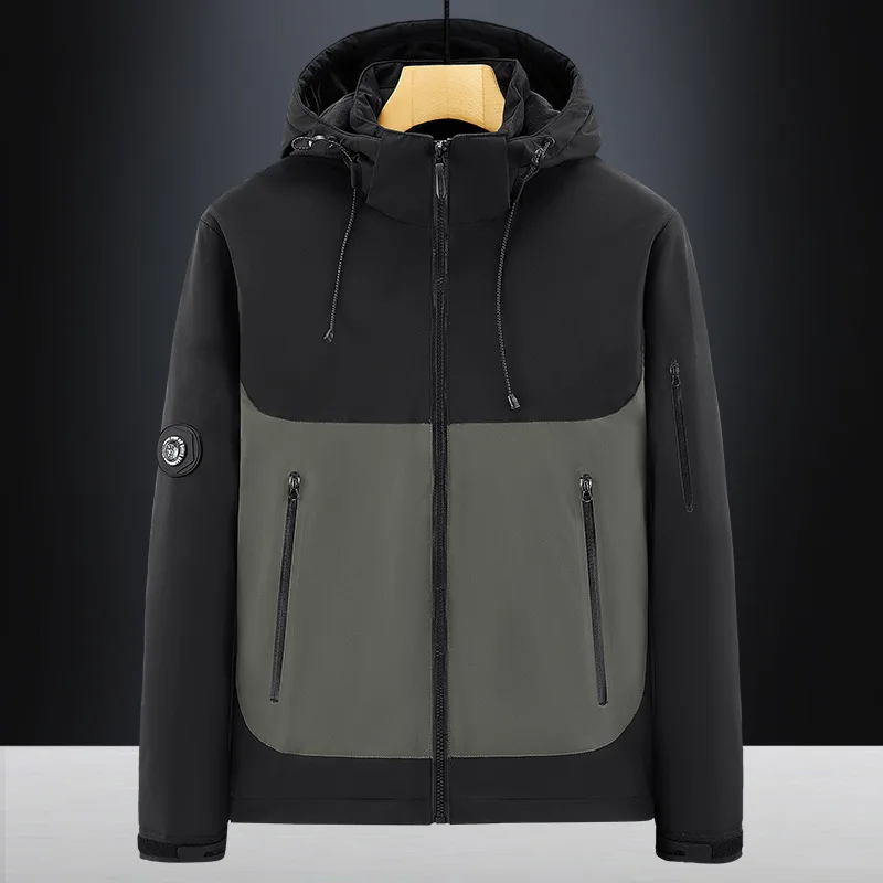 

Мужская повседневная флисовая куртка на осень-зиму, стиль среднего и молодого возраста, модная верхняя одежда 2025 года